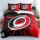Carolina Hurricanes Hockey League Duvet Cover Quilt Case Pillowcases